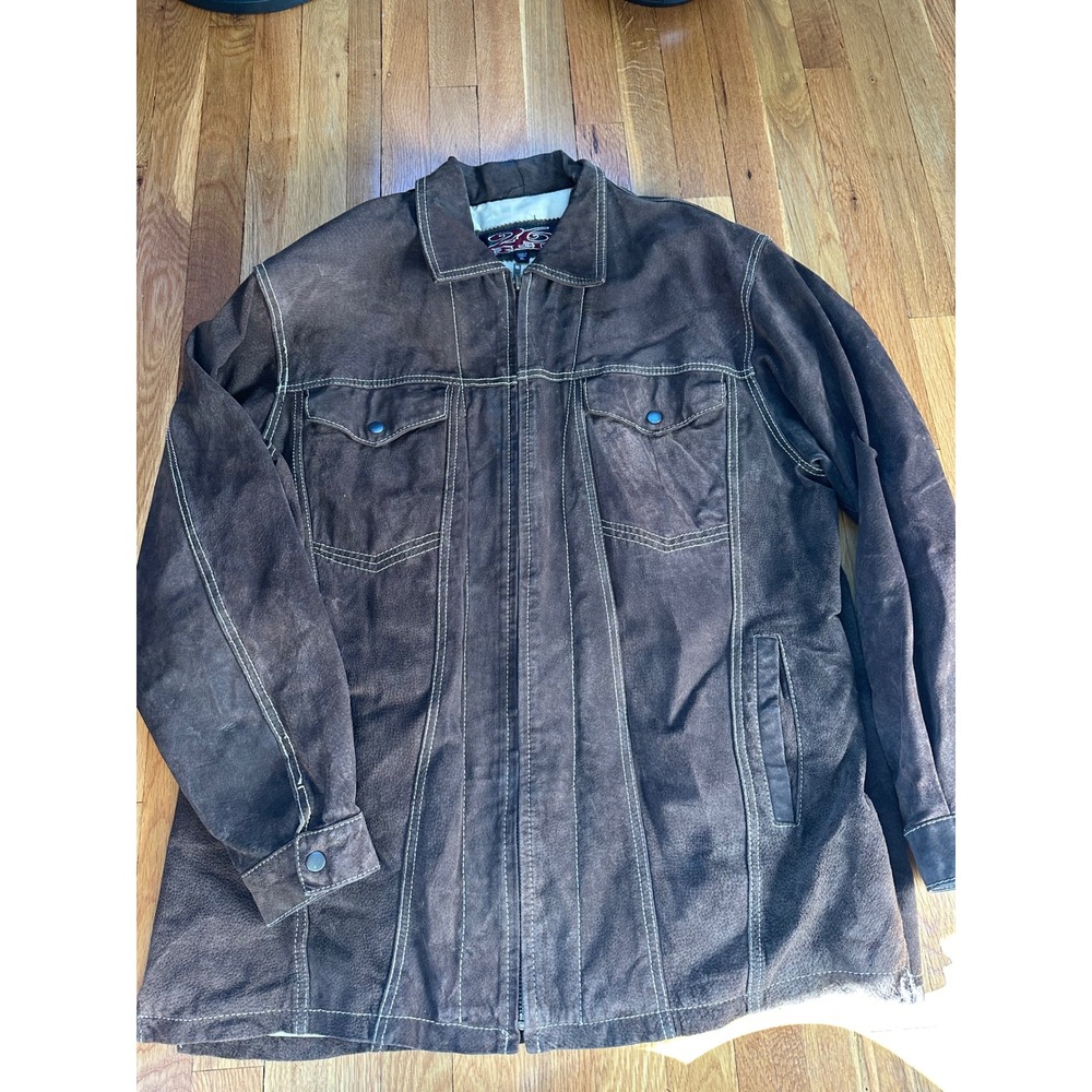 %100 leather Jacket in great condition size XL brand 26 red
